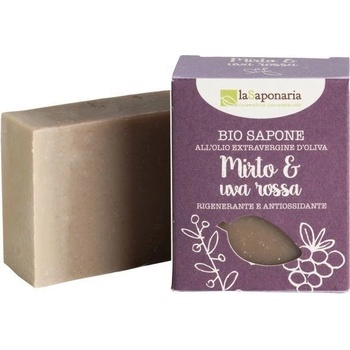 laSaponaria tuhé olivové mydlo myrta a červené hrozno 100 g