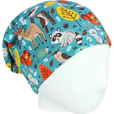 V-Mart Jarní/podzimní čepice Zvířátka na petrolejové Petrolejová – Hledejceny.cz