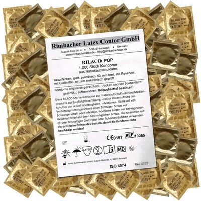 Rilaco Bulk-Pack Pop Nature lubricated 1000 ks