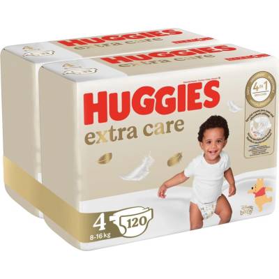 Huggies Extra Care 4, 120 ks