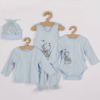 Koala 4-dielna dojčenská súprava Angel modrá