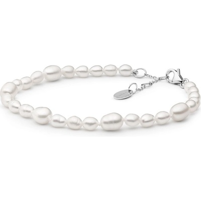 Gaura Pearls Perlový náramek Helene 234-115B Bílá