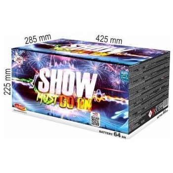 Kompaktný ohňostro Show Must Go Onj 64 ran 30 mm