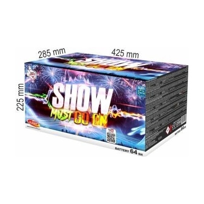 Kompaktný ohňostro Show Must Go Onj 64 ran 30 mm