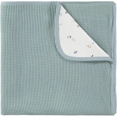 Baby Clic Бебешко памучно релефно одеяло Baby Clic - Mint-Lavanda, 80 х 110 cm (B38100916)