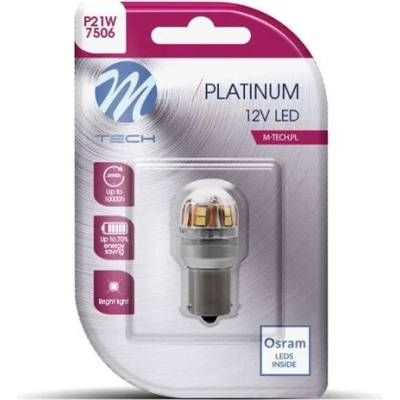 m-tech LED P21W BA15S 15x2835SMD CANBUS White крушка к-т (LB826W-01B)