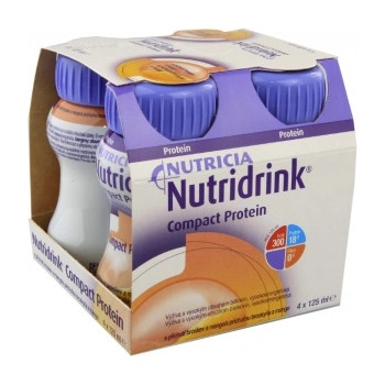 NUTRIDRINK COMPACT PROTEIN S PŘÍCHUTÍ CHLADIVÉHO ČERVENÉHO OVOCE POR SOL 4X125ML