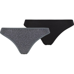 Stoic Дамско синтетично термобельо Stoic Women's TrosaSt. Thong 2-Pack Synthetic base layer - Ink Grey AOP / Black (114-3883-0112)
