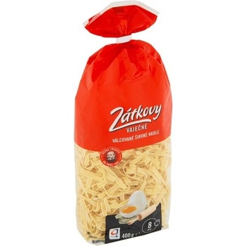 Zátkovy Vaječné Válcované široké nudle 400 g