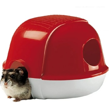 Ferplast Dacia Hamster - Пластмасова къща/хралупа за гризачи без памук, 16 / 13 / 11 см