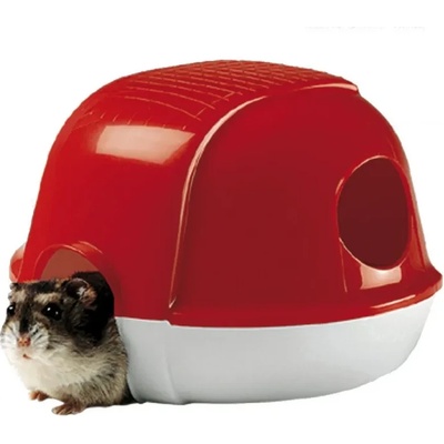 Ferplast Dacia Hamster - Пластмасова къща/хралупа за гризачи без памук, 16 / 13 / 11 см