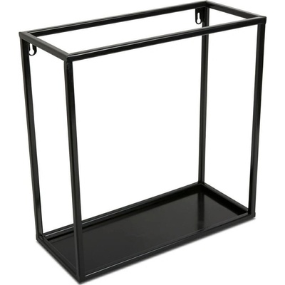 DekorStyle Závesná polica KVADRO 35 cm čierna