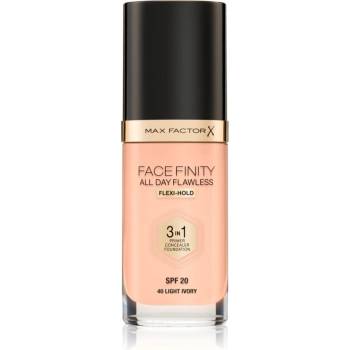 MAX Factor Facefinity All Day Flawless дълготраен фон дьо тен SPF 20 цвят 40 Light Ivory 30ml