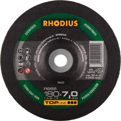 Rhodius Brusný kotouč 180 x 7,0 x 22,23 mm 200403
