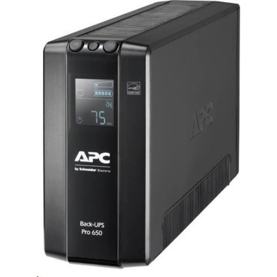 APC Back-UPS Pre BR 650VA, 6 Outlets, AVR, LCD Interface (390W)