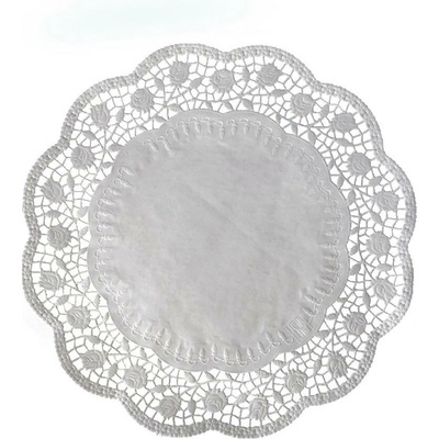 Wimex 72334 dekorativní krajka průměr 34cm kulatá bílá 100 ks
