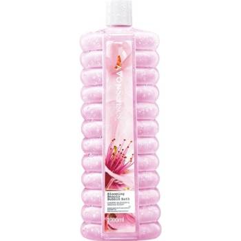 Avon Senses Blooming Beauty pěna do koupele s vůní třešňového květu a orchideje 1000 ml
