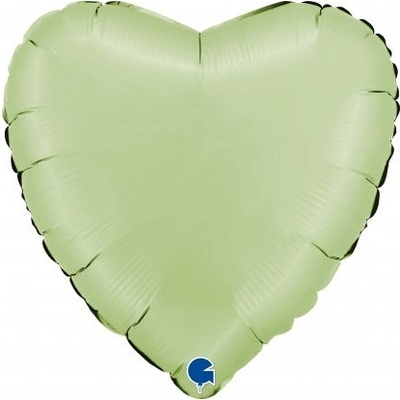 GRABO fóliový balónek Srdce saténově olivové 18 46cm nafukovací