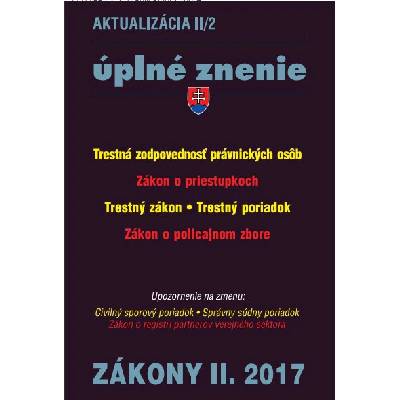Aktualizacia II/2017 Trestný zákon, trestný poriadok