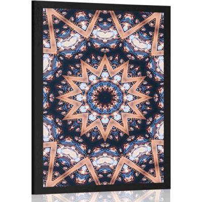 Plakát Mandala se zajímavými prvky v pozadí - 40x60 no frame