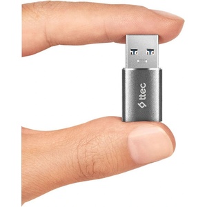 Ttec Адаптер OTG ttec USB-A -Type-C 3.0 OTG Converter - Черен