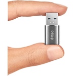 Ttec Адаптер OTG ttec USB-A -Type-C 3.0 OTG Converter - Черен