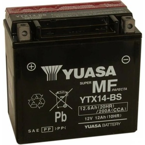 YUASA AGM 12V 12Ah left+ YTX14-BS