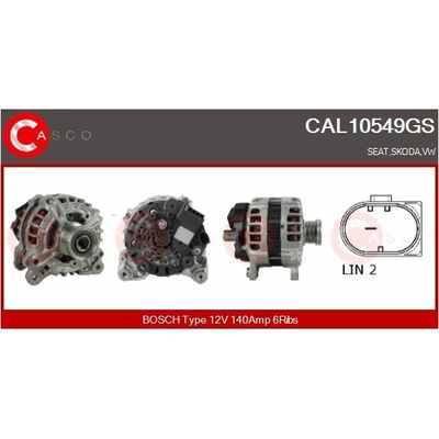 Alternátor CASCO CAL10549GS