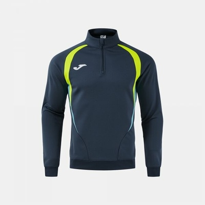 Joma T-Championship sweatshirt tmavá námornícka modrá fluo žltá