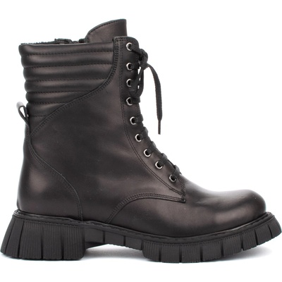 Дамски боти от естествена кожа на ниска подметка