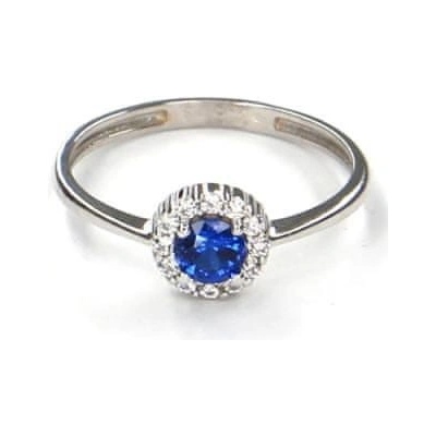 Pattic prsten z bílého zlata s akvamarínem LMG6901BLW