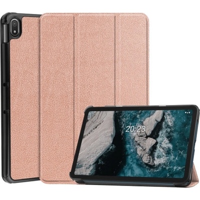 VSECHNONAMOBIL 37561 LEATHER Zaklápěcí obal Nokia T20 růžový – Zboží Živě