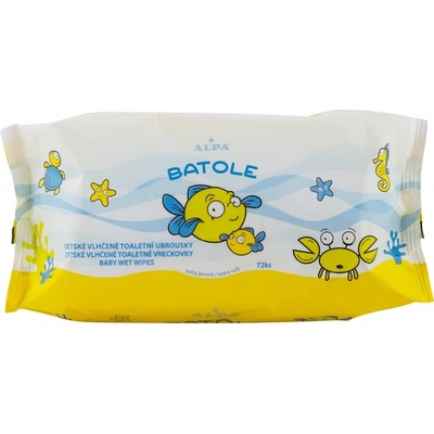 Batole vlhčené utierky 72 ks