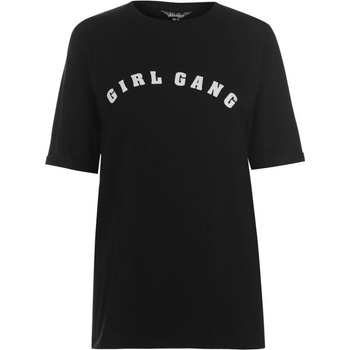 Golddigga Roll Sleeve T Shirt Ladies Girl Gang
