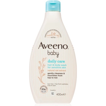 Aveeno Baby Hair&Body Wash детски шампоан за коса и тяло 400ml