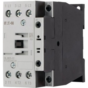 Image 1 of Eaton Контактор EATON DILM25-01(RDC24), 277178 - 3 полюса, 380 V 400 V 11 kW, 1 NC, RDC 24: 24 - 27 V DC, DC работа, Винтови клеми (277178)