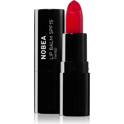 NOBEA Day-to-Day Lip Balm SPF 15 Tinted балсам за устни SPF 15 #L02 Cherry red 4 гр