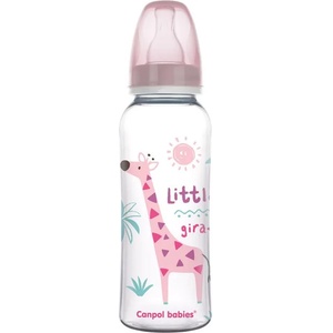 Canpol babies Шише за хранене Canpol - 250 ml, розово (59/200c) - baby