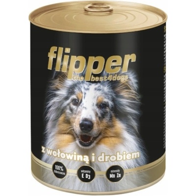 Dolina Noteci Flipper Adult Hovězí s drůbežím 800 g