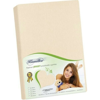Bellatex Jersey prestieradlo Kamilka smotanová 220x200