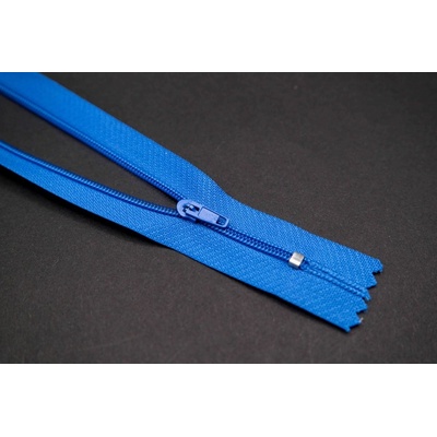 Nedeliteľný jemný plastový špirálový zips (veľkosť číslo 3) rôzne farby - dĺžka 12 cm - 60 cm 16 cm Kobaltová modrá