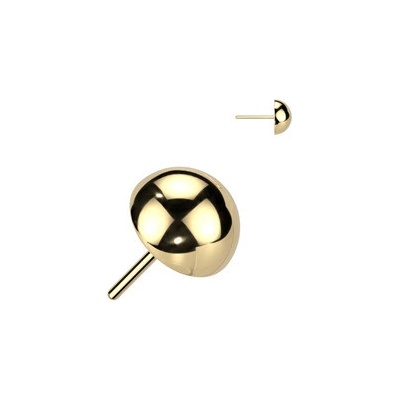 Šperky4U Půlkulička k PUSH IN piercingu titan TIT1152GD-03