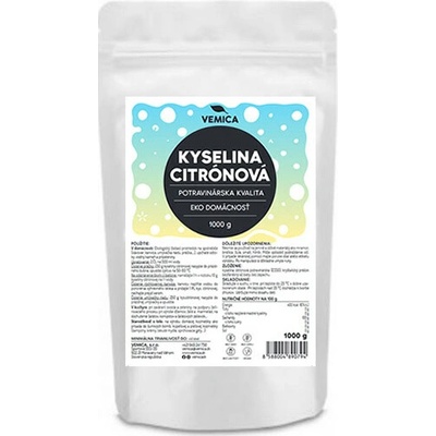 Vemica KYSELINA CITRÓNOVÁ potravinárska kvalita 1000g