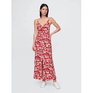 GAP Макси рокля с цветя GAP GAP | Cherven | ЖЕНИ | XXS