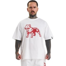 Amstaff tričko Logo 2.0 white/red
