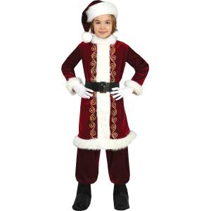 Fiestas Guirca Детски костюм - Дядо Коледа, бордо Размер - деца: L: 129-137 см
