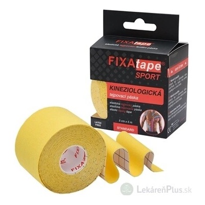 FIXAtape Kinesio Standard tejp. páska žltá 5 cm x 5 m