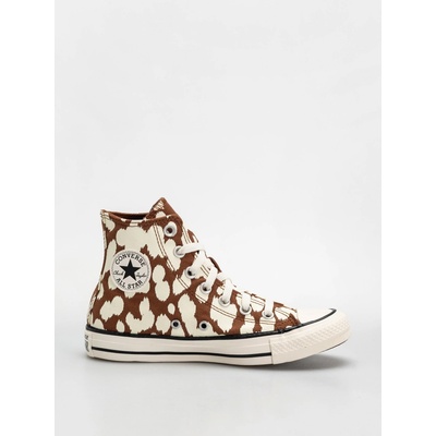 Converse členkové tenisky Chuck Taylor All Star Cow Print hnedá