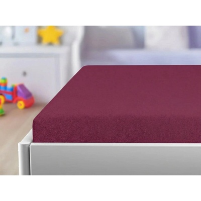 Textilomanie Froté prostěradlo Premium 60x120 vínové