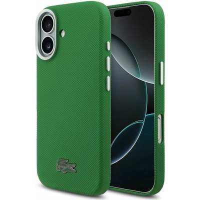 Lacoste PVC Iconic Petit Pique Metal Logo MagSafe Задний Чехол для iPhone 17 Green Lacoste | Zelen | МЪЖЕ | UNI